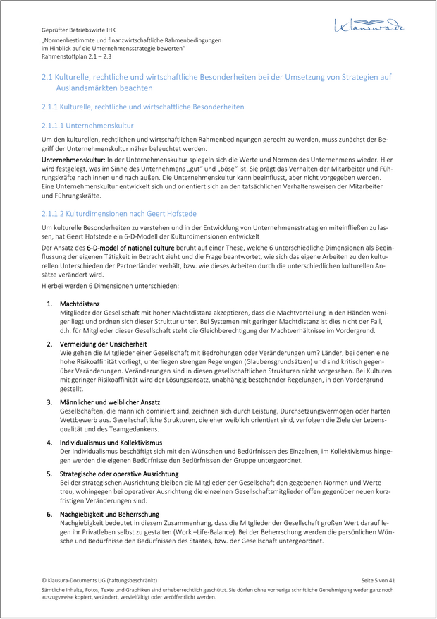 Zusammenfassungen-BW-Handlungsfeld 2.1 - 2.3