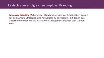 Keyfacts zum erfolgreichen Employer-Branding