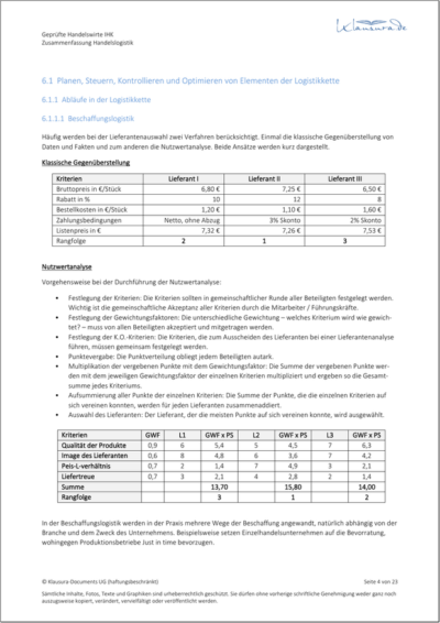 Zusammenfassungen-HFW-HL