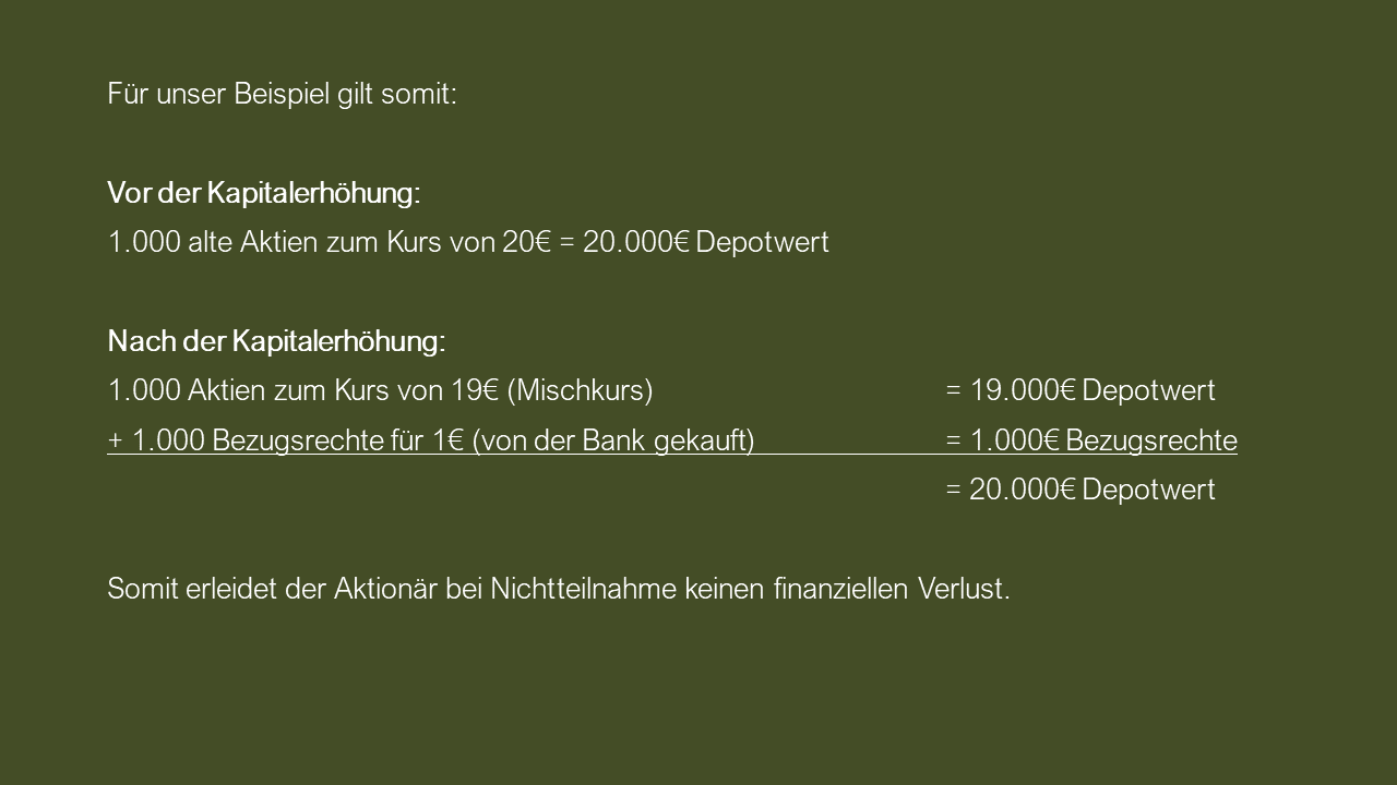 Dozenten-Ausgewählte Themen-Kapitalerhöhung