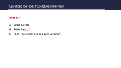 Qualität bei Beratungsgesprächen