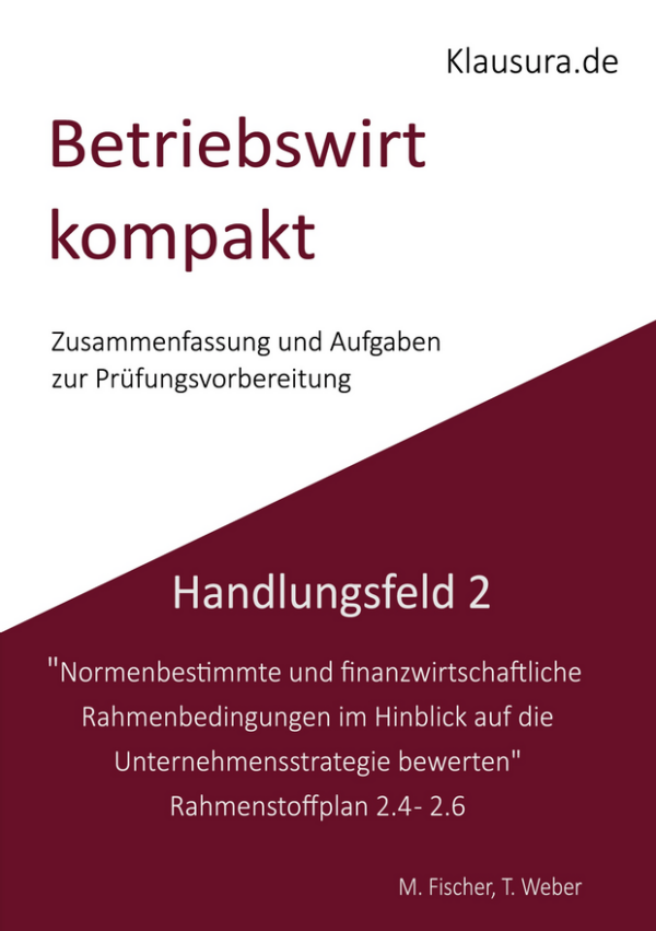 Betriebswirt kompakt Zusammenfassung und Aufgaben Handlungsfeld 2.4-2.6