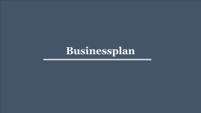 Businessplan