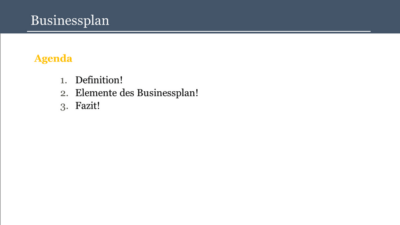 Businessplan