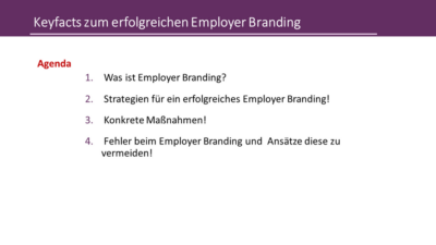 Keyfacts zum erfolgreichen Employer-Branding
