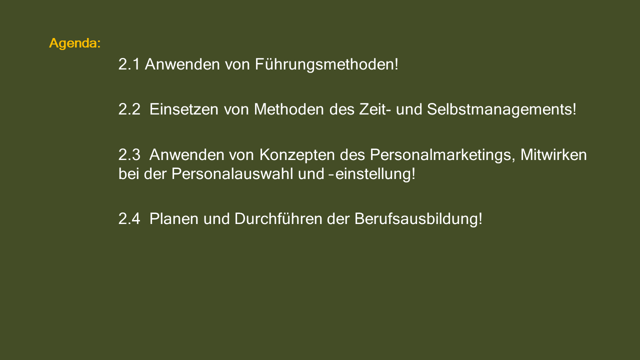 Dozenten-Präsentationen-HFW-Führung, PM, K&K