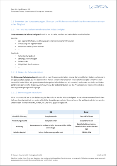 Zusammenfassungen-HFW-UF