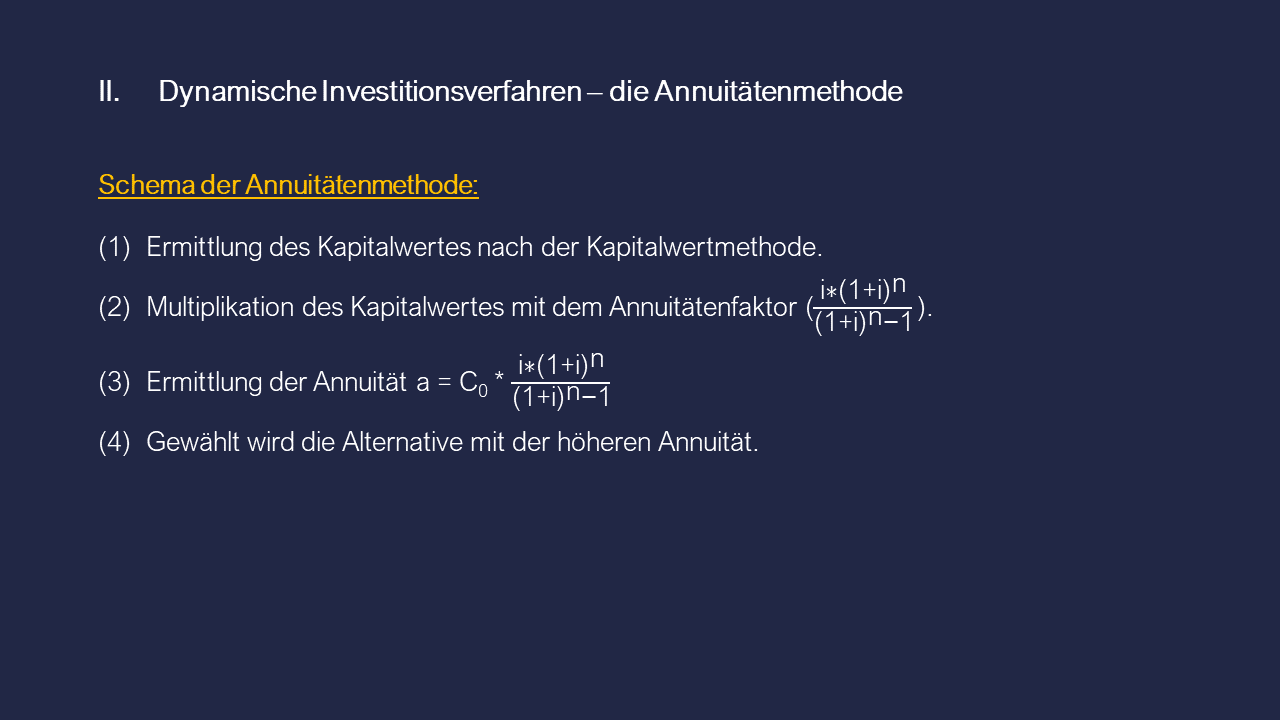 Dozenten-Ausgewählte Themen-Investitonsverfahren