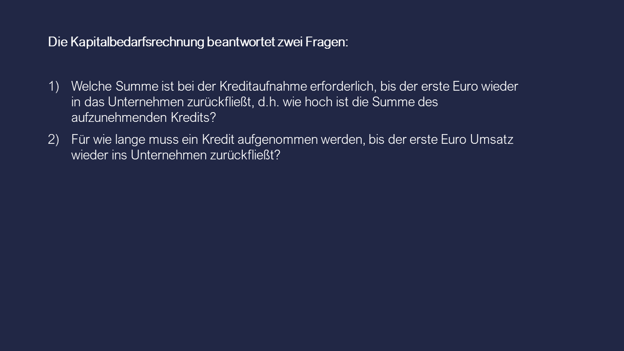 Dozenten-Ausgewählte Themen-Kapitalbedarfsrechnung