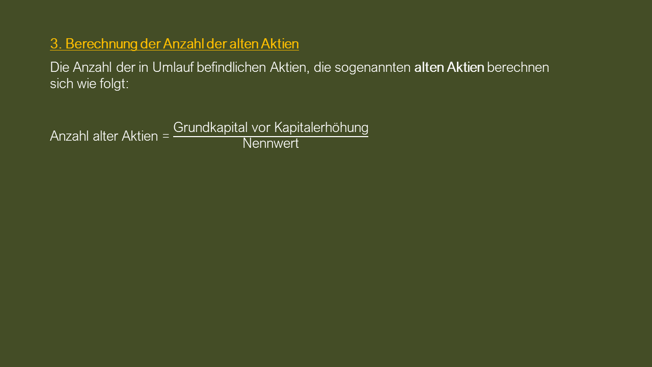 Dozenten-Ausgewählte Themen-Kapitalerhöhung