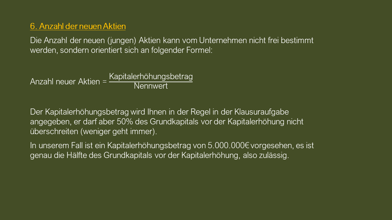 Dozenten-Ausgewählte Themen-Kapitalerhöhung