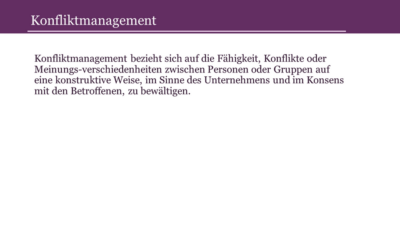Konfliktmanagement