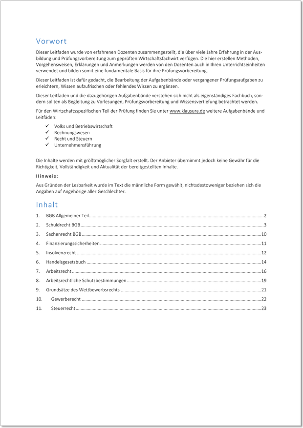 Leitfaden-WFW-Recht und Steuern