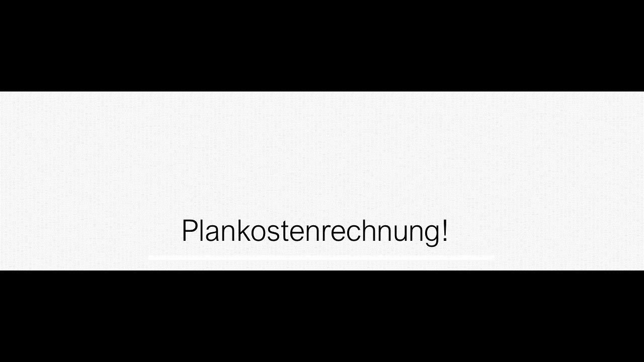 Dozenten-Ausgewählte Themen-Plankostenrechnung