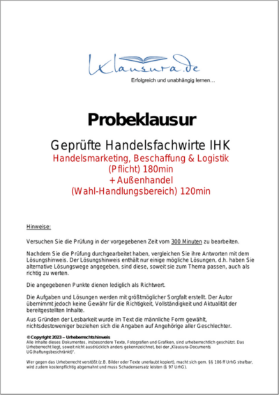 Probeklausuren-HFW-HM BL AH