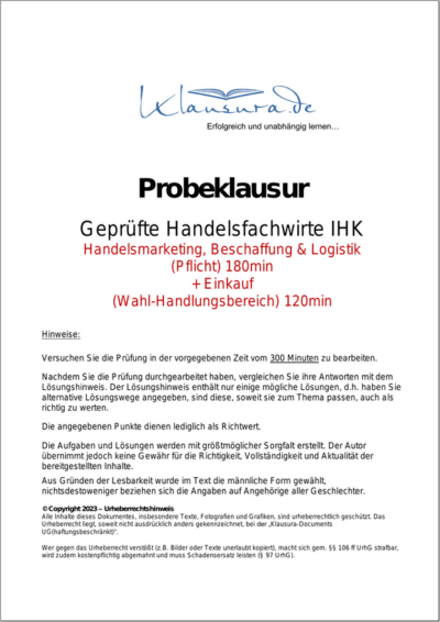 Probeklausuren-HFW-HM BL E