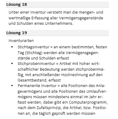 Fachwirt kompakt Mündliche Ergänzungsprüfung Rechnungswesen