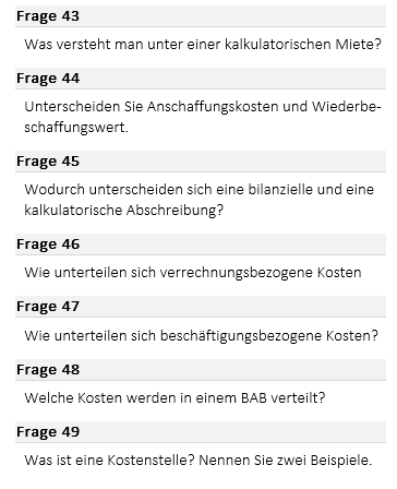 Fachwirt kompakt Mündliche Ergänzungsprüfung Rechnungswesen