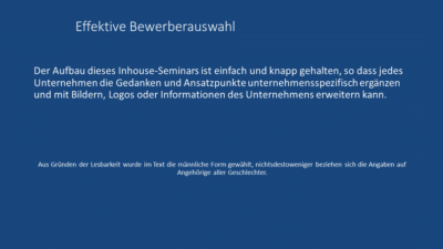 Effektive Bewerberauswahl