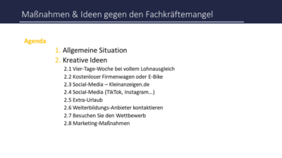 Maßnahmen und Ideen gegen Fachkräftemangel