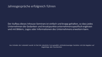 Jahresgespräche erfolgreich führen