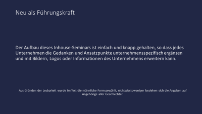 Neu als Führungskraft