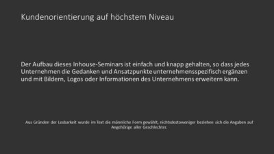 Kundenorientierung auf höchstem Niveau