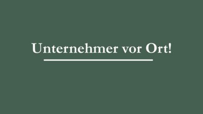 Unternehmer vor Ort
