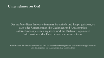 Unternehmer vor Ort