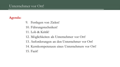 Unternehmer vor Ort