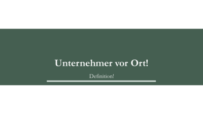 Unternehmer vor Ort