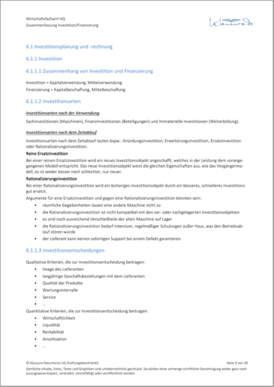 Zusammenfassungen-WFW-INV