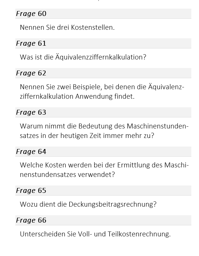Industriemeister kompakt Mündliche Ergänzungsprüfung 70 Fragen im Fach BWH