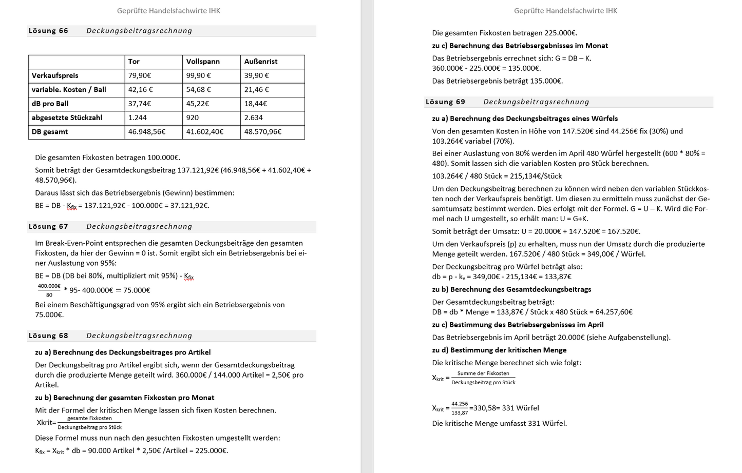 Handelsfachwirt kompakt Zusammenfassungen aller Fächer, inklusive 655 Aufgaben