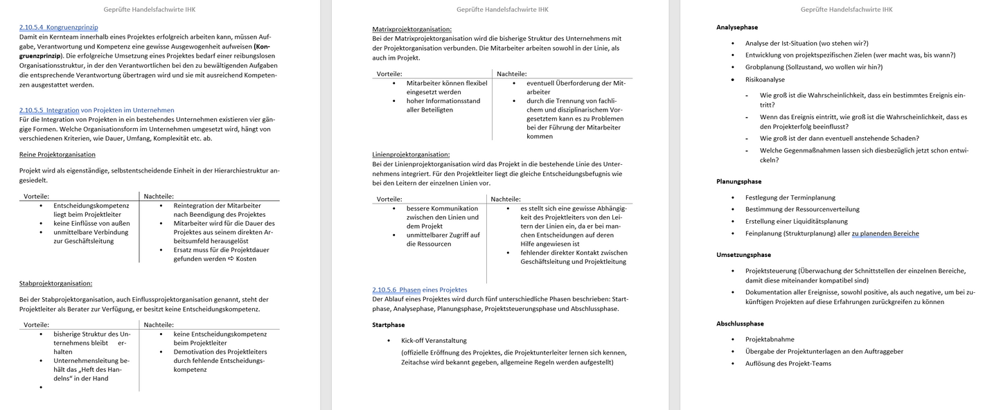 Handelsfachwirt kompakt Zusammenfassungen aller Fächer, inklusive 655 Aufgaben