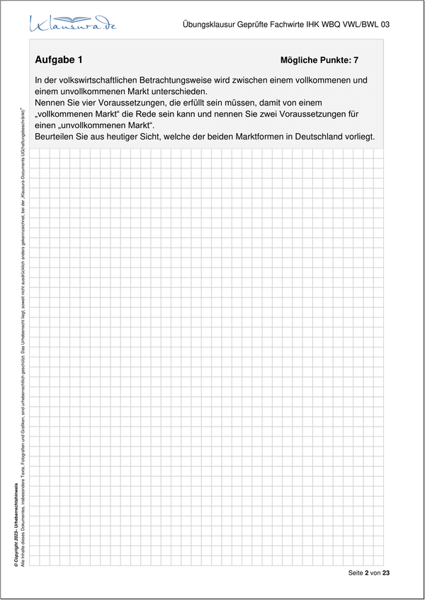 Probeklausuren-WFW-VWL/BWL 3