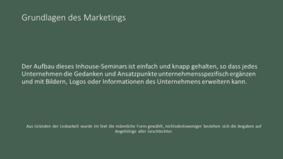 Grundlagen des Marketings