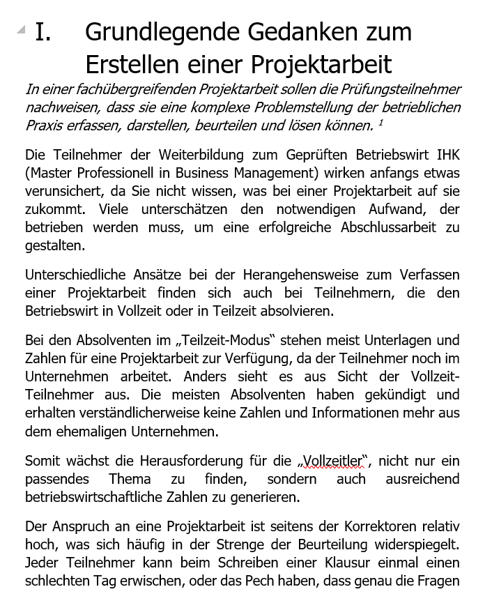 Fit für die Projektarbeit