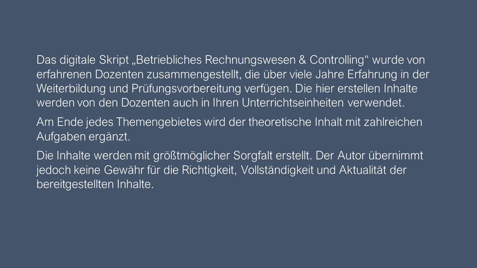 Dozenten-Präsentationen-WFW-Betriebliches Rechnungswesen & Controlling